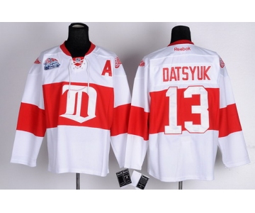 Detroit Red Wings #13 Pavel Datsyuk White Winter Classic Jersey
