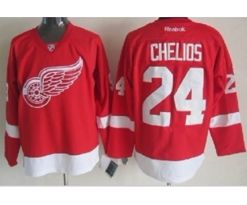 Detroit Red Wings #24 Chris Chelios Red Jersey