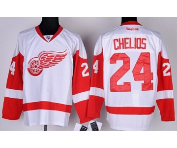 Detroit Red Wings #24 Chris Chelios White Jersey