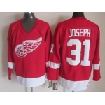 Detroit Red Wings #31 Curtis Joseph Red Throwback CCM Jersey