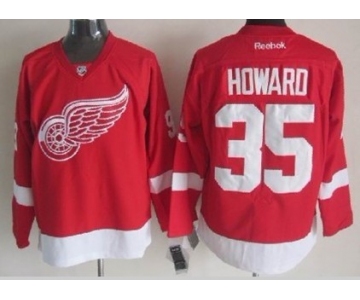 Detroit Red Wings #35 Jimmy Howard Red Jersey