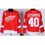 Detroit Red Wings #40 Henrik Zetterberg Red Jersey