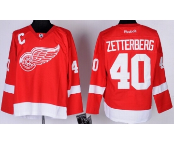 Detroit Red Wings #40 Henrik Zetterberg Red Jersey