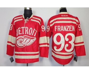 Detroit Red Wings #93 Johan Franzen 2014 Winter Classic Red Jersey