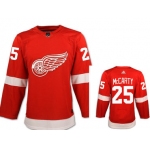 Men's Adidas Detroit Red Wings #25 Darren McCarty Red Home Authentic NHL Jersey