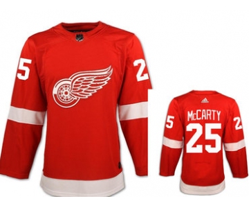Men's Adidas Detroit Red Wings #25 Darren McCarty Red Home Authentic NHL Jersey
