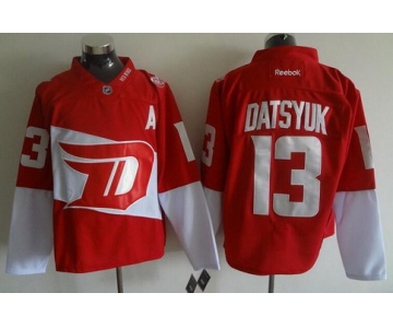 Men's Detroit Red Wings #13 Pavel Datsyuk Reebok Red 2016 Stadium Series Team Premier Jersey