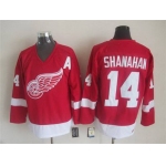 Men's Detroit Red Wings #14 Brendan Shanahan Red CCM Vintage Throwback Jersey