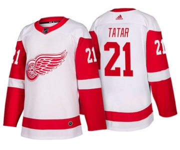 Men's Detroit Red Wings #21 Tomas Tatar White 2017-2018 adidas Hockey Stitched NHL Jersey