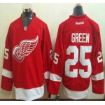 Men's Detroit Red Wings #25 Mike Green Red Jersey