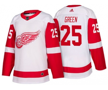 Men's Detroit Red Wings #25 Mike Green White 2017-2018 adidas Hockey Stitched NHL Jersey