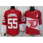 Men's Detroit Red Wings #55 Niklas Kronwall Reebok Red 2016 Stadium Series Team Premier Jersey