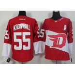 Men's Detroit Red Wings #55 Niklas Kronwall Reebok Red 2016 Stadium Series Team Premier Jersey