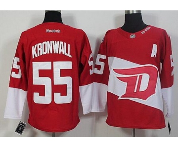 Men's Detroit Red Wings #55 Niklas Kronwall Reebok Red 2016 Stadium Series Team Premier Jersey