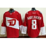 Men's Detroit Red Wings #8 Justin Abdelkader Reebok Red 2016 Stadium Series Team Premier Jersey