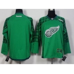 Men's Detroit Red Wings Blank Green 2016 St. Patrick's Day Hockey Jersey