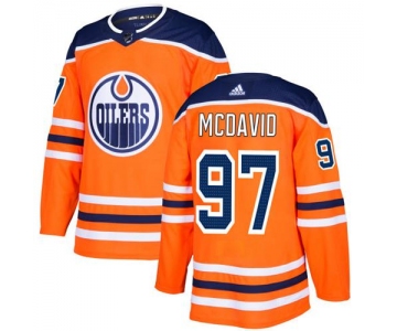 Adidas Edmonton Oilers #97 Connor McDavid Orange Home Authentic Stitched Youth NHL Jersey