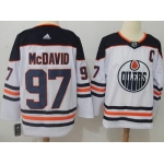 Adidas Oilers #97 Connor McDavid White Road Authentic Stitched NHL Jersey