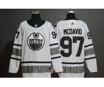 Men's Edmonton Oilers 97 Connor McDavid White 2019 NHL All-Star Game Adidas Jersey