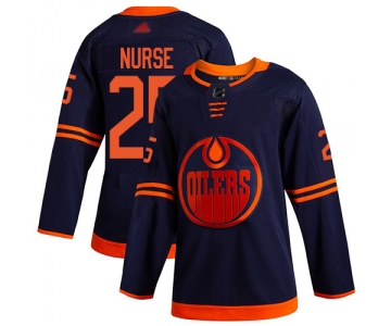 Men's Edmonton Oilers #25 Darnell Nurse Navy Blue Alternate Premier Hockey Jersey