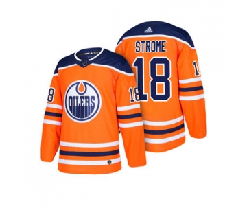 Adidas Edmonton Oilers #18 Ryan Strome Orange Home Authentic Stitched NHL Jersey