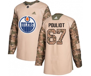 Adidas Edmonton Oilers #67 Benoit Pouliot Camo Authentic 2017 Veterans Day Stitched NHL Jersey