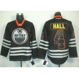 Edmonton Oilers #4 Taylor Hall Black Ice Jersey