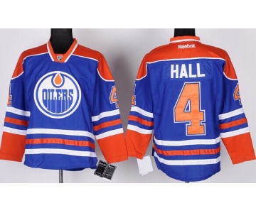 Edmonton Oilers #4 Taylor Hall Royal Blue Jersey