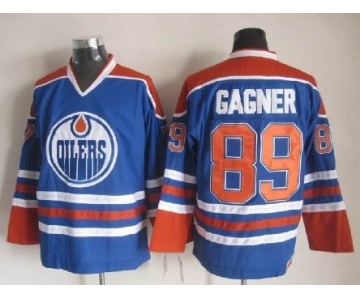 Edmonton Oilers #89 Sam Gagner Royal Blue Throwback CCM Jersey