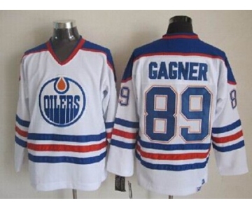 Edmonton Oilers #89 Sam Gagner White Throwback CCM Jersey
