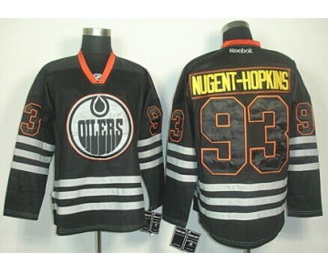 Edmonton Oilers #93 Ryan Nugent-Hopkins Black Ice Jersey