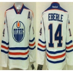 Men's Edmonton Oilers #14 Jordan Eberle Reebok White Away Premier Jersey