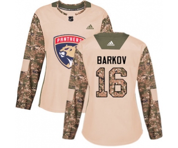 Adidas Florida Panthers #16 Aleksander Barkov Camo Authentic 2017 Veterans Day Women's Stitched NHL Jersey