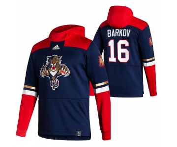 Florida Panthers #16 Aleksander Barkov Adidas Reverse Retro Pullover Hoodie Navy