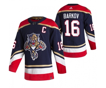 Florida Panthers #16 Aleksander Barkov Black Men's Adidas 2020-21 Reverse Retro Alternate NHL Jersey