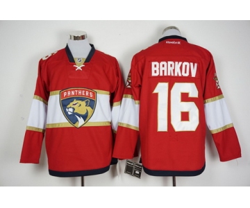 Men's Florida Panthers #16 Aleksander Barkov Red 2016-17 Home Reebok Hockey Jersey