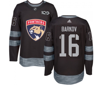 Panthers #16 Aleksander Barkov Black 1917-2017 100th Anniversary Stitched NHL Jersey