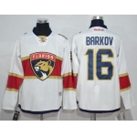 Panthers #16 Aleksander Barkov White Road Stitched NHL Jersey