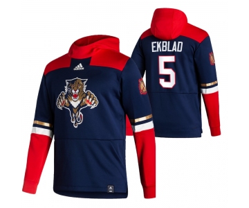 Florida Panthers #5 Aaron Ekblad Adidas Reverse Retro Pullover Hoodie Navy