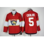 Men's Florida Panthers #5 Aaron Ekblad Red 2016-17 Home Reebok Hockey Jersey