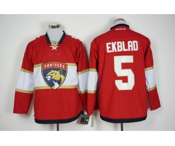 Men's Florida Panthers #5 Aaron Ekblad Red 2016-17 Home Reebok Hockey Jersey