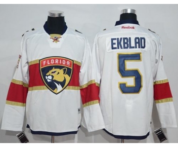 Panthers #5 Aaron Ekblad White Road Stitched NHL Jersey