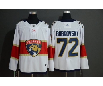 Men's Florida Panthers 72 Sergei Bobrovsky White Adidas Jersey