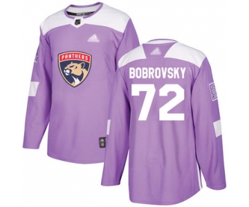 Panthers #72 Sergei Bobrovsky Purple Authentic Fights Cancer Stitched Hockey Jersey