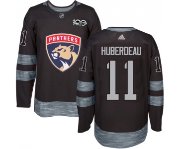 Adidas Panthers #11 Jonathan Huberdeau Black 1917-2017 100th Anniversary Stitched NHL Jersey