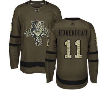 Adidas Panthers #11 Jonathan Huberdeau Green Salute to Service Stitched NHL Jersey