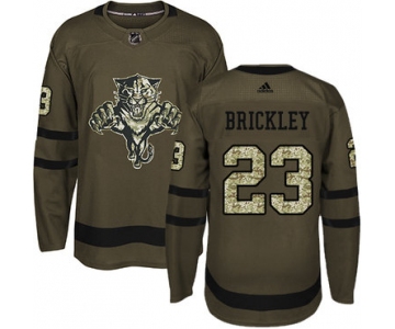 Adidas Panthers #23 Connor Brickley Green Salute to Service Stitched NHL Jersey