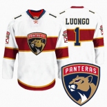 Men's Florida Panthers #1 Roberto Luongo New Logo Reebok White Premier Player Jersey