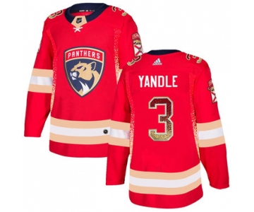 Men's Florida Panthers #3 Keith Yandle Red Drift Fashion Adidas Jersey