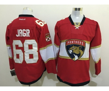 Men's Florida Panthers #68 Jaromir Jagr Red 2016-17 Home Reebok NHL Ice Hockey Jersey